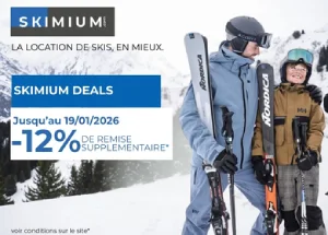 vente flash Skimium réduction location ski janvier 2026